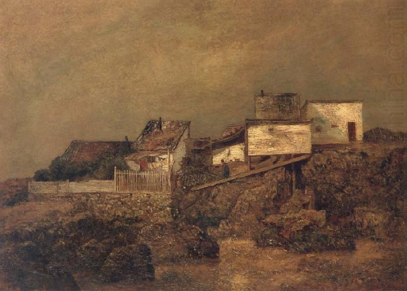 Old New York Shanties at 55th Street and 7th Avenue, Ralph Blakelock